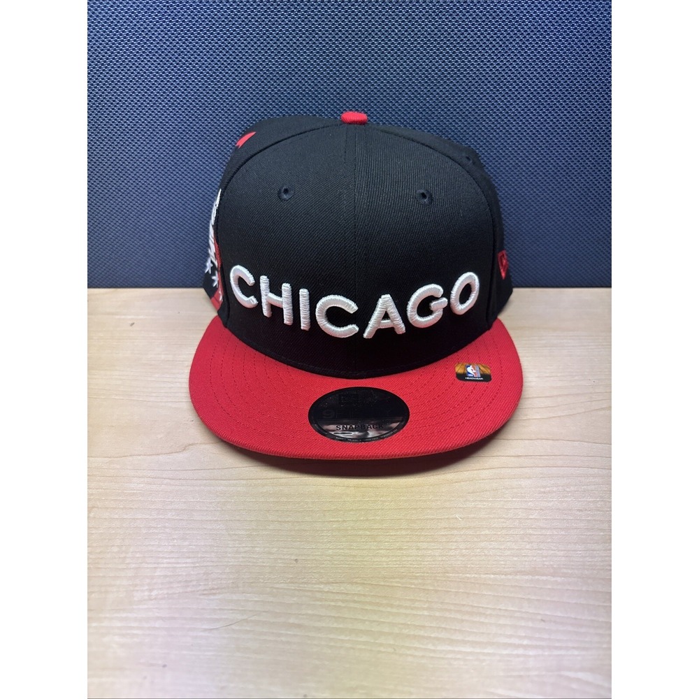 Chicago Bulls NBA New Era 9Fifty SnapBack Adjustable Hat Black,Red,white Color